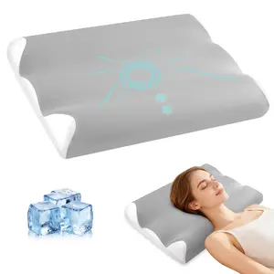 Deep Sleep Pillow, Ergonomic Contour Design for Side & Back Sleepers, Orthopedic Cervical Shape Gently Cradles Head & Provides Neck