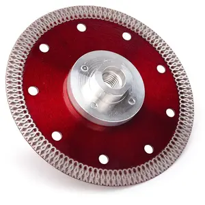 5 in Super Thin Diamond Porcelain Saw Blades Tiles Blades with Arbor 5/8"-11 Flange for Cutting Porcelain Tiles Granite Marbles(F-SX-5)