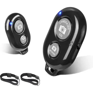 2 Pack  Camera Remote Control -  Remote for  & Android Phones iPad iPod Tablet, Clicker for Photos & Videos, Wrist Strap Included