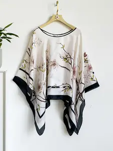 French Bohemian Luxury Paisley Silk Feel Shawl, Windproof Sandproof Soft Paisley Print Scarf Wrap, Fashionable Versatile Accessory for Stylish