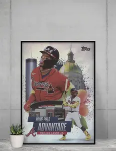 Topps Ronald Acuna Jr. 2025 Home Field Advantage 12x17 Poster Atlanta Braves