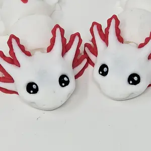 3D Printed Axolotl Fidget Toy: Sensory Stress Relief for Kids & Adults
