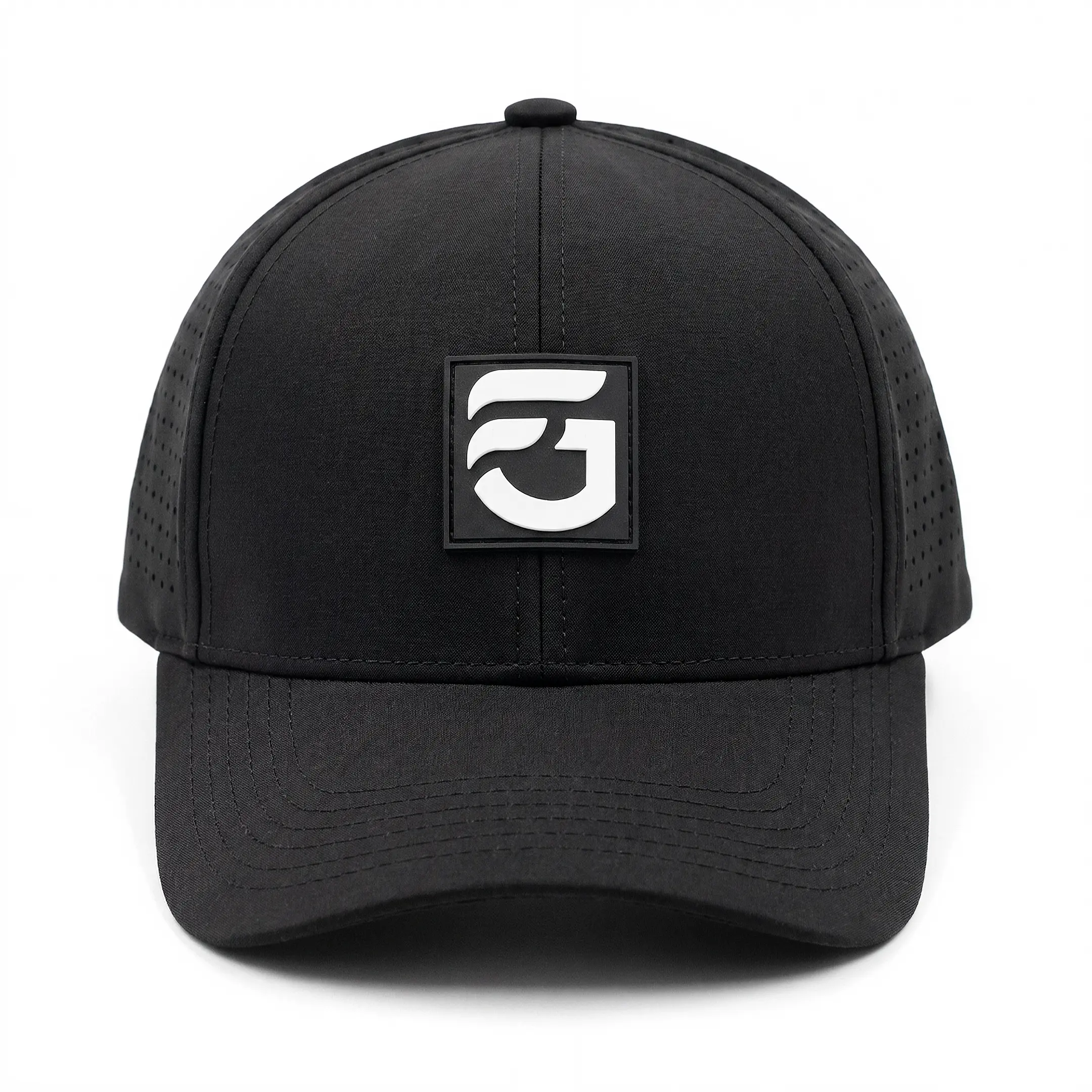 Black FG Curved Bill Snap Back