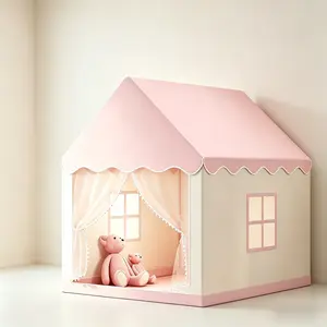 Kids' Fun Play Tent, Pretend Play & Princess Fairy Tale Castle Tent | Unisex Secret Space | Portable Indoor & Outdoor Playhouse | Party Decor & Holiday Gift (Birthday/Christmas/Thanksgiving/Halloween) | No Accessories