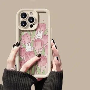 for iPhone mobile phone case suitable for iPhone 17 E Air Pro ProMax iPhone16 15 14 Plus 13 12 Mini 11 X XS XR mobile phone case cartoon cute couple style new fashionable creative personality white system mobile phone case picture