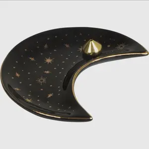 Ceramic Celestial Moon Incense Burning