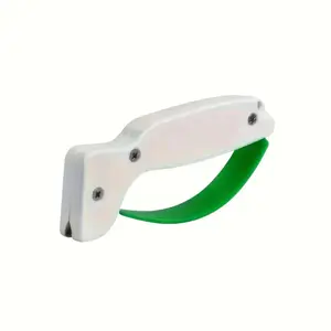 [Compact Sharpener] 1pc Compact Sharpener | Manual Sharpening Tool for Pocket Knives, Serrated Blades, Axes, Swords | Restores Kitchen Knives, Blade Sharpening Sleeve | PVC Material