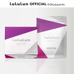Lululun Japanese Face Mask Over45 CLEAR | Daily Hydrating Sheet Mask for Aging Care | Official Partner Moisture