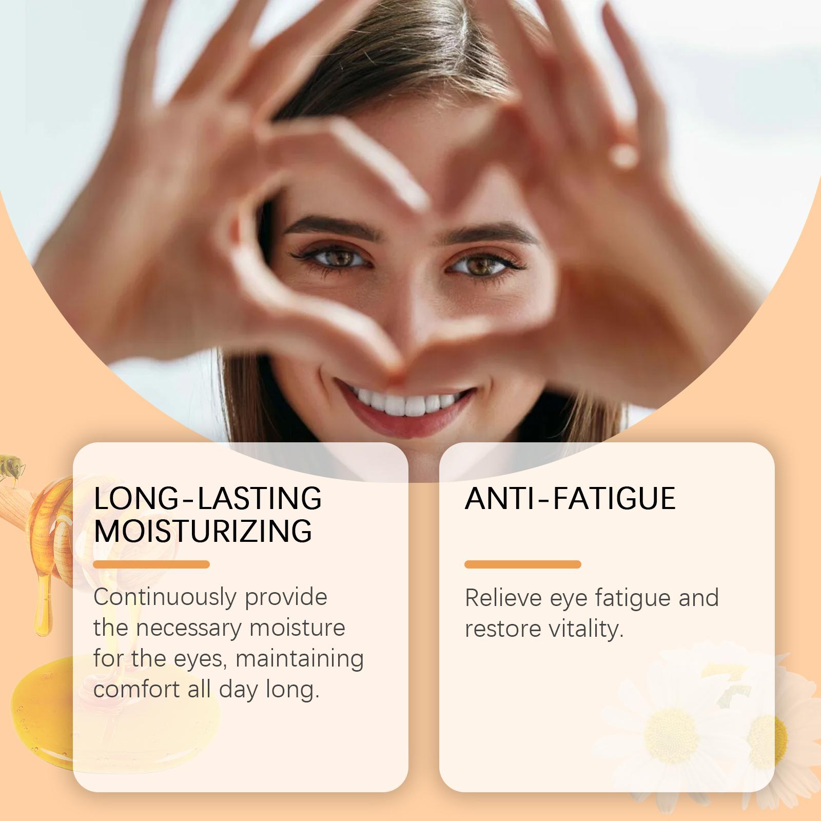 Jimerito Honey For Eyes [Ximonth] Perfect for dry eyes, eye floaters, and sticky eye build-up. This fast-acting daily eye care solution helps soothe dryness, refresh tired eyes, and nourish the delicate eye area| honey eye serum
