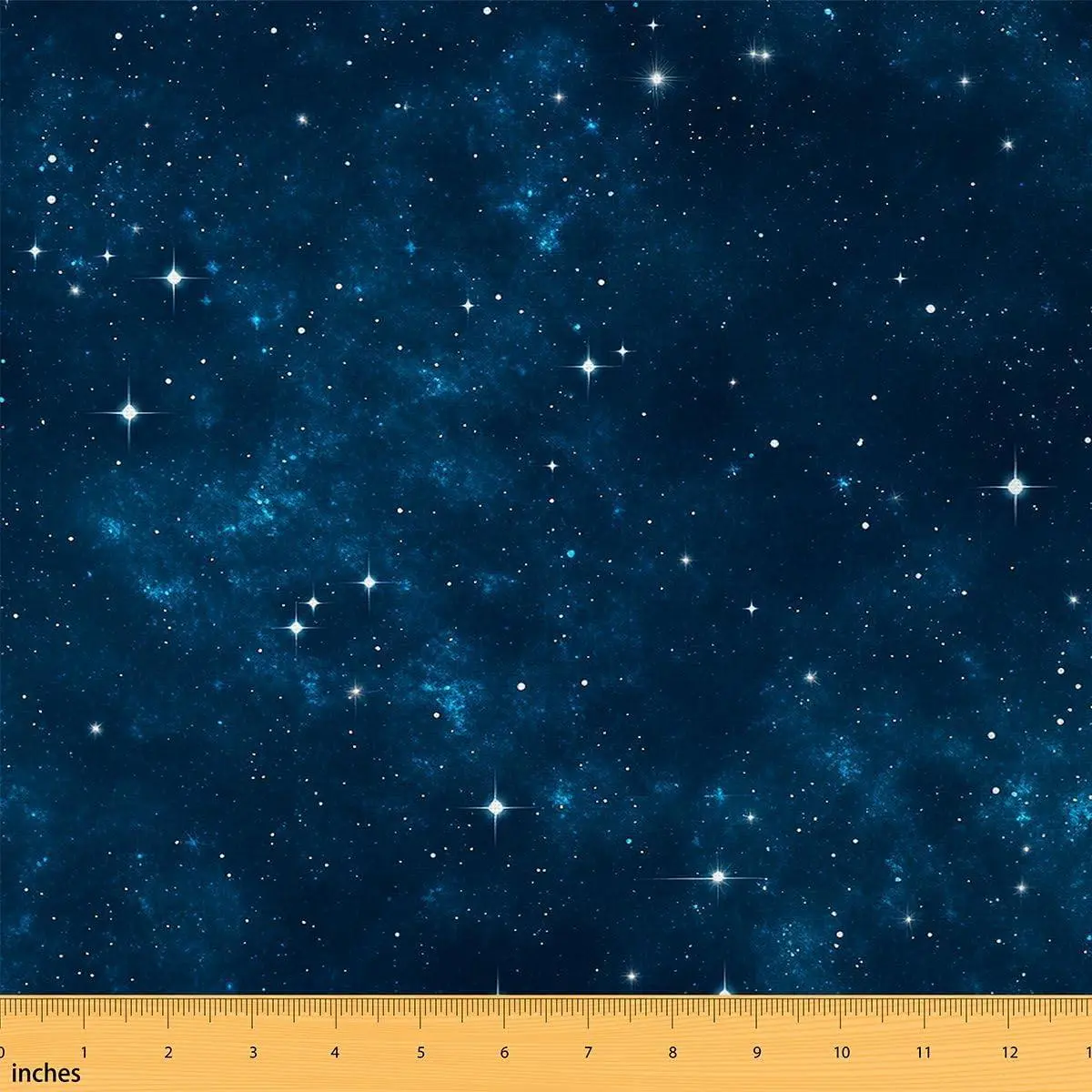 Ga Upholstery Fabric,Outer Space Starry Sky Indoor Outdoor Fabric,Universe Sparkle Stars Decorative Upholstery and Home DIY Sewing Projects,,Blue