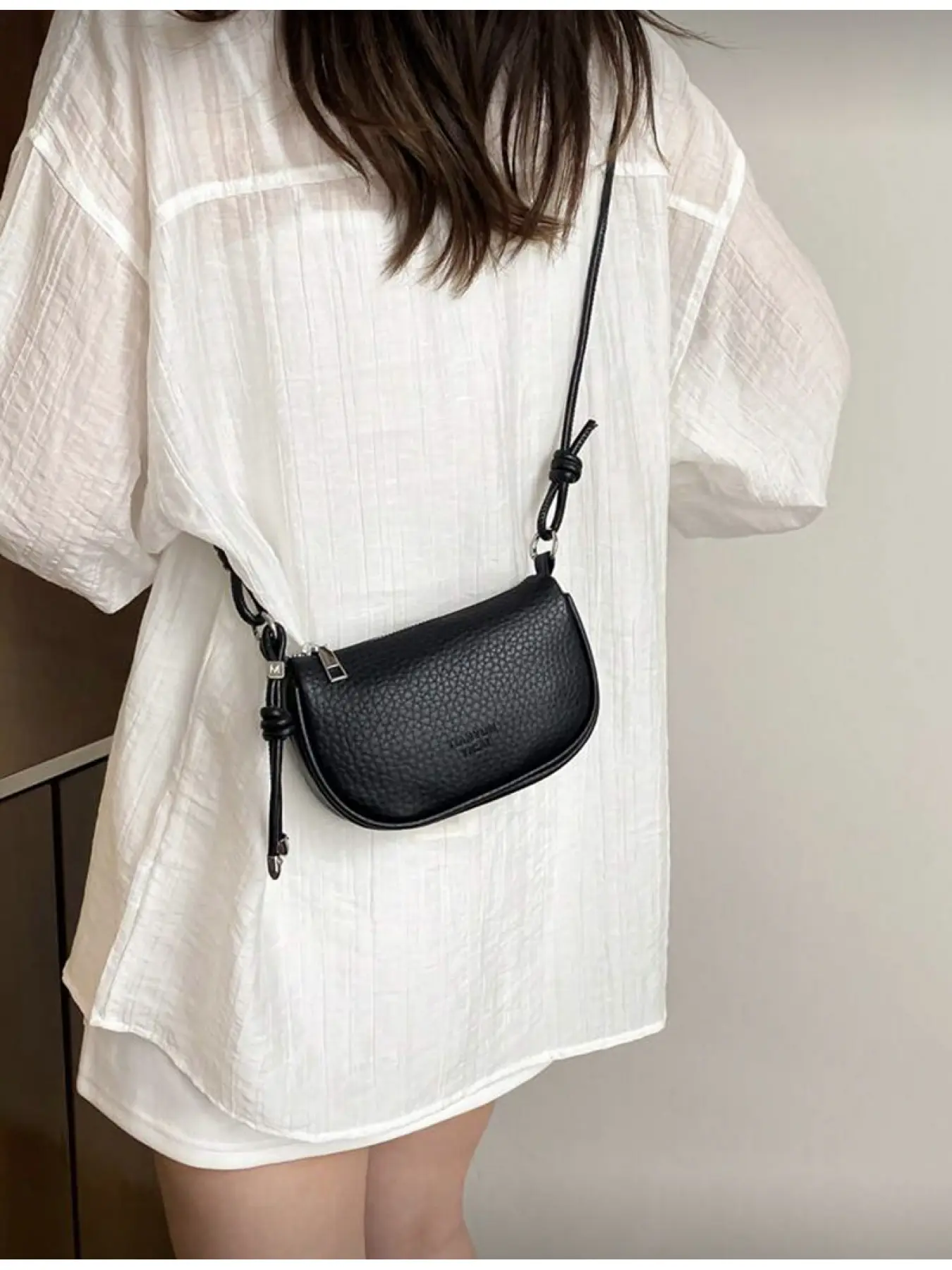 Litchi Grain Mini Handbag Women New Fashion Compact Daily Crossbody Bag Small Wallet Casual Shoulder Bag Fashionable Crossbody Bag