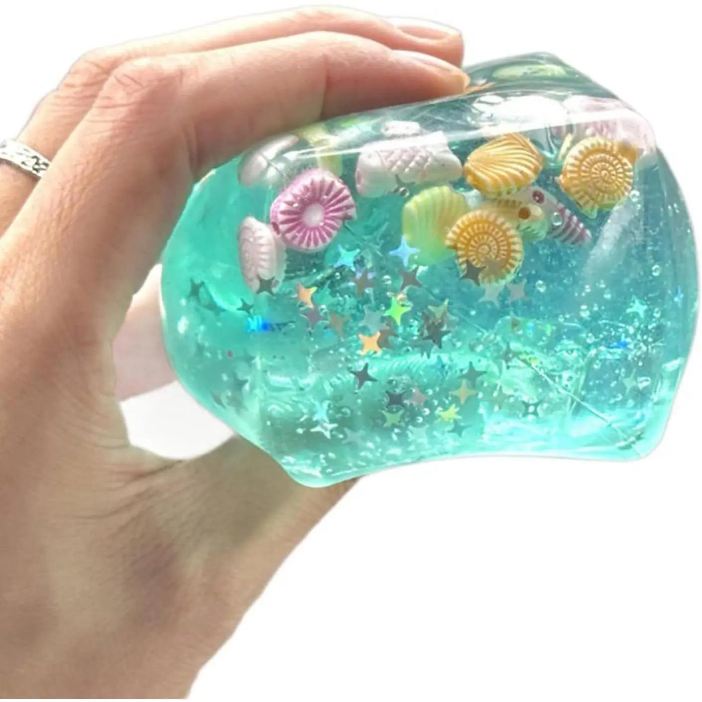 Square shaped marine gel ice block squeezing toy, slowly bouncing maltose ice ball stress-relieving toy, portable office exhaust stress-relieving toy, gender-neutral type