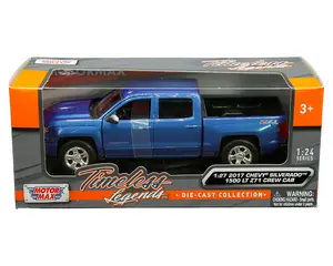 Motormax 1:27 2017 Chevrolet Silverado 1500 LT Z71 Crew Cab Blue