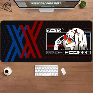 Zero Two Darling in the Franxx Anime XXL Gaming Mouse Pad Large Desk Mat Non-Slip Keyboard Pad