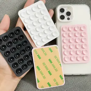 Silicone Suction Cup Phone Holder, Waterproof Sticky Base, Universal Finger Grip for Selfie & Video, Vacuum Phone Holder, Cell Phone Clip