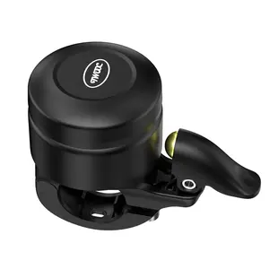Retro style copper alloy bicycle bell, can be built-in anti-theft AirTag, compatible with 22.2mm handlebar diameter, black, brass, (this product configuration does not include Air Tag)