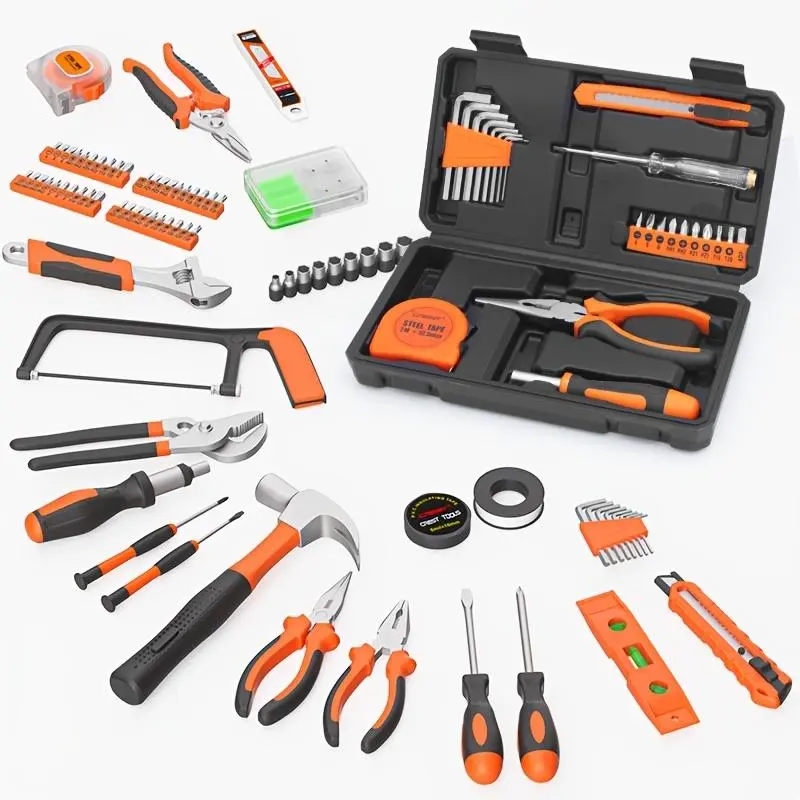 23pcs Portable Tool Box For men Home Repair, Repair Tool Box Small Compact Home Office Basic DIY Hand Tool Set Home Tool Kit Multifunctional Tool Kit