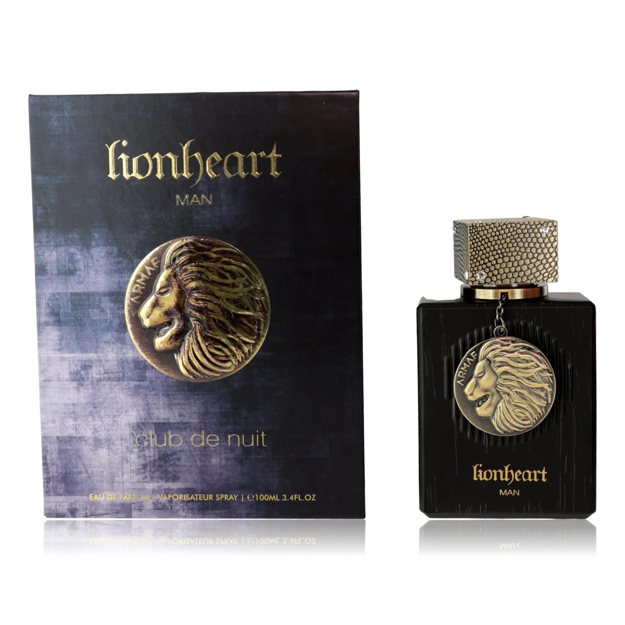 Club De Nuit Lionheart by Armaf, Bold Masculine Daily Wear Cologne for Men, 3.4 oz Long-Lasting Floral EDP Spray