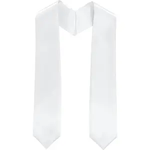 Plain Graduation Stole 62-72 Long Rich In Color & Customization Is Acceptable