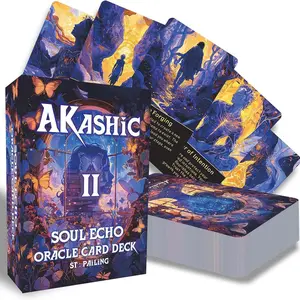 Akashic Soul Journey ⅡTarot Cards Second Edition, 78 Cards for Spiritual Growth & Inner Healing, Beginner & Practitioner Spirituality, Tarot Card Game