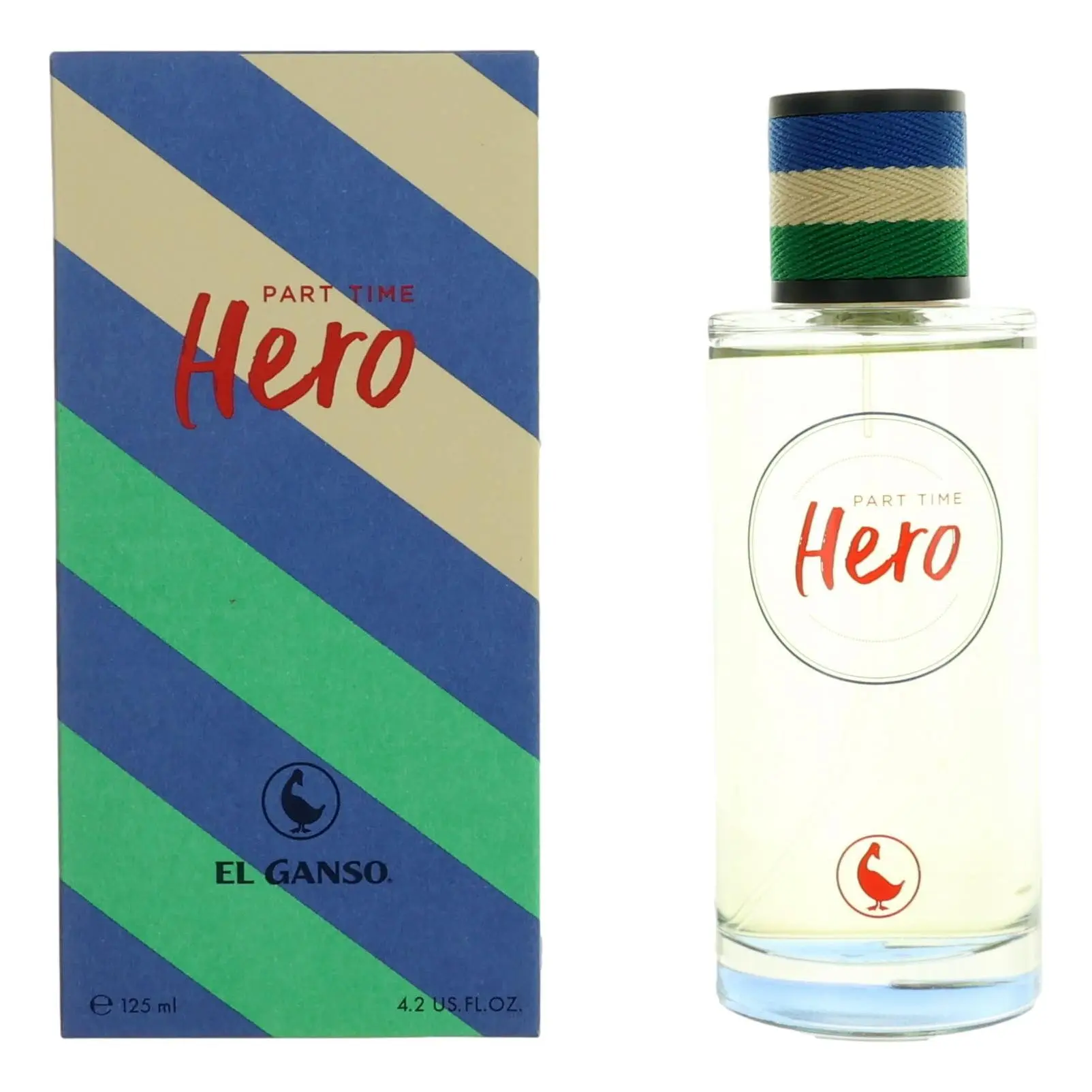 Part Time Hero by El Ganso, 4.2 oz EDT Spray for Men, Citrus Blend, Fresh Aroma, 4.2 Fl Oz, Bottled Men's Fragrance, Lemon Bergamot, Green Notes, Musk, Lavender, Single Bottle, Signature Scent