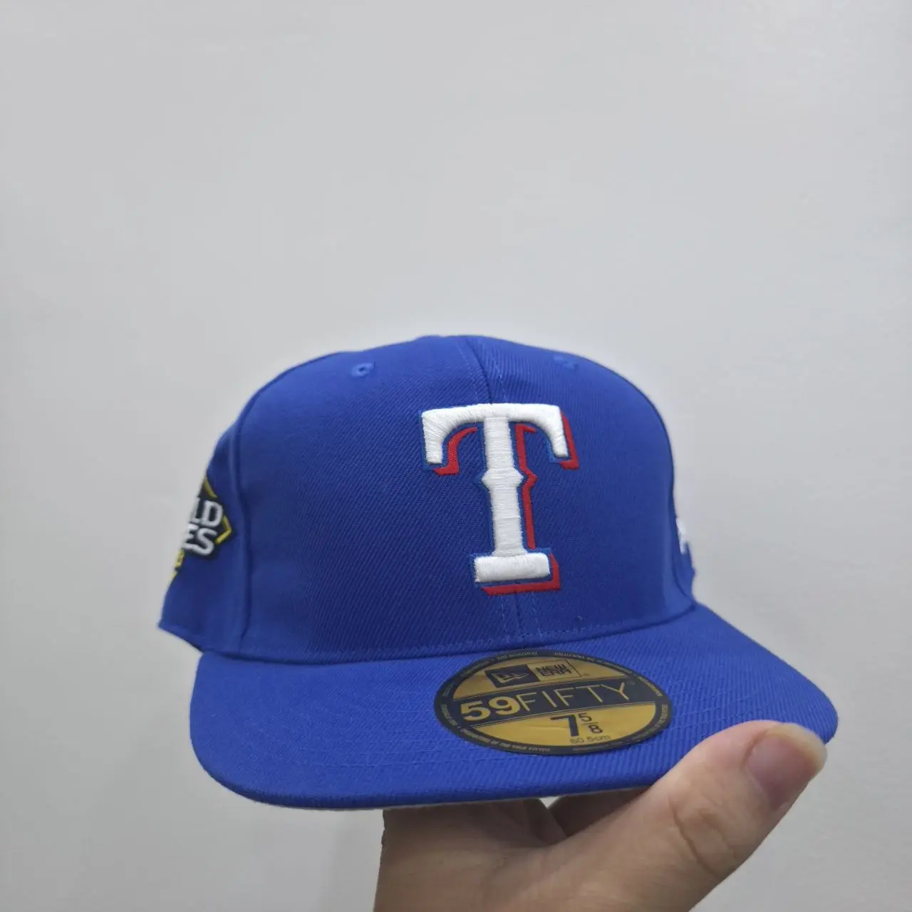 New era Classic Multi-Patch Fitted Baseball Cap Size 7 5/8 | High Profile Rigid Crown Flat Bill Hat with 3D Raised Embroidery | Retro Hip Hop Style new