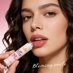 3D Lip Plumping Serum, Extreme lip plumper, lip pearl design for easy absorption via massage, contains ginger oil for moisturizing without being sticky or tight, suitable for all skin types and unisex, can be used as lip primer, lip care product