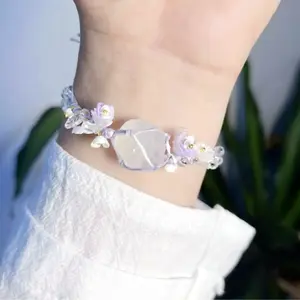 Easter Bracelet.Natural Stone Bracelet with Exquisite Gemstones, Hand-Woven Charm, Unique Design, Carefully HandmadeAccessory for Luck and Elegance