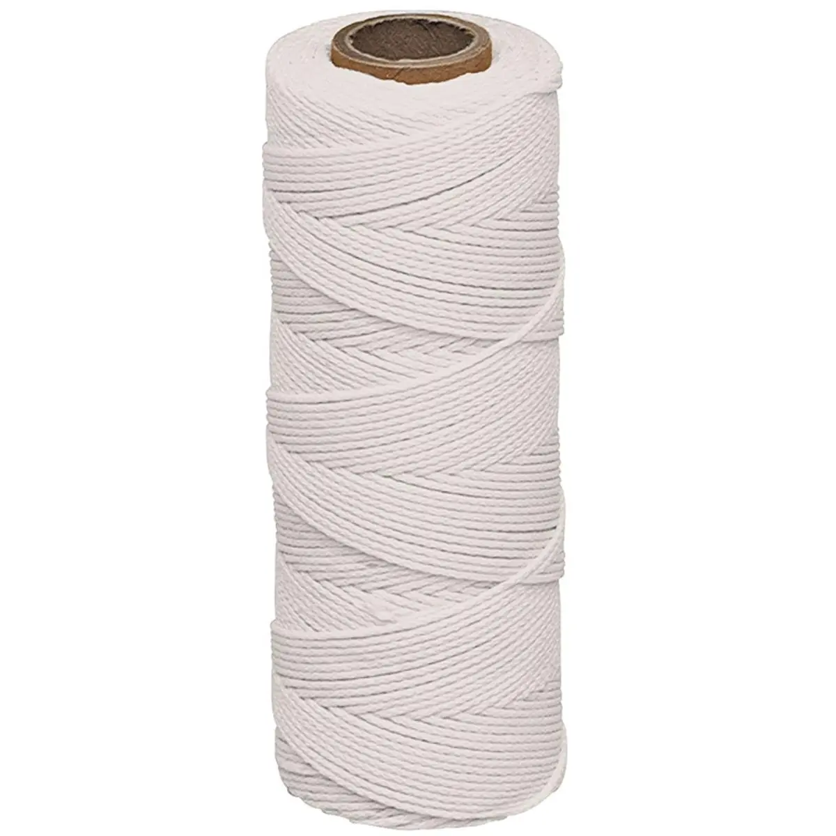 212 MAIN Braided Nylon Measuring Tape, 250' Length, Mildew-Resistant, Moisture-Proof, White Braid Design, for Tools & Hardware Applications