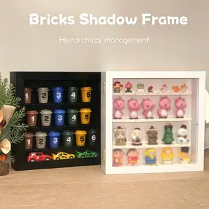 Large Acrylic Display Cabinet, Modern Playful Style, or, Holds Figurines and Small Handhelds, Perfect Gift for Kids