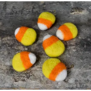 Wool Felted Candy Corn