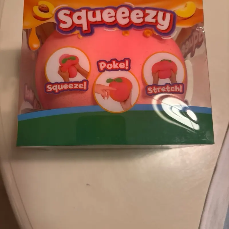 Squishy peach toy