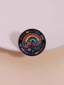 Smash The Patriarchy Flower Pin, Cute Fashion Brooch, Enamel Pin Suitable for Backpacks, Jeans, Scarves, Hats Decoration, Fashion Accessories for Women & Men, Hat Pins