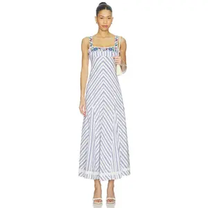 Free People Havenwood Maxi Dress in White Combo