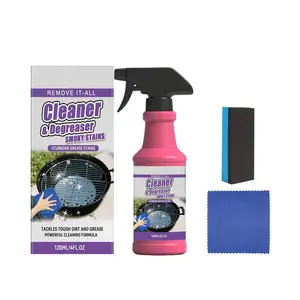 BBQ Grill Cleaner, Easy-To-Use Surface Degreaser, Portable and Simple Operation, Ideal for Removing Oil Stains, Convenient BBQ Maintenance Tool
