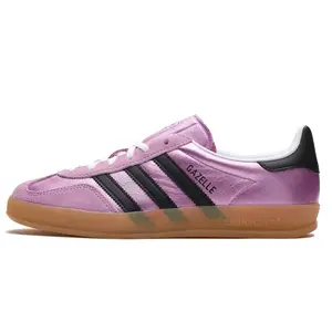 Adidas Gazelle Indoor Bliss Lilac Black JS1406 Women's Fashion Sneaker New