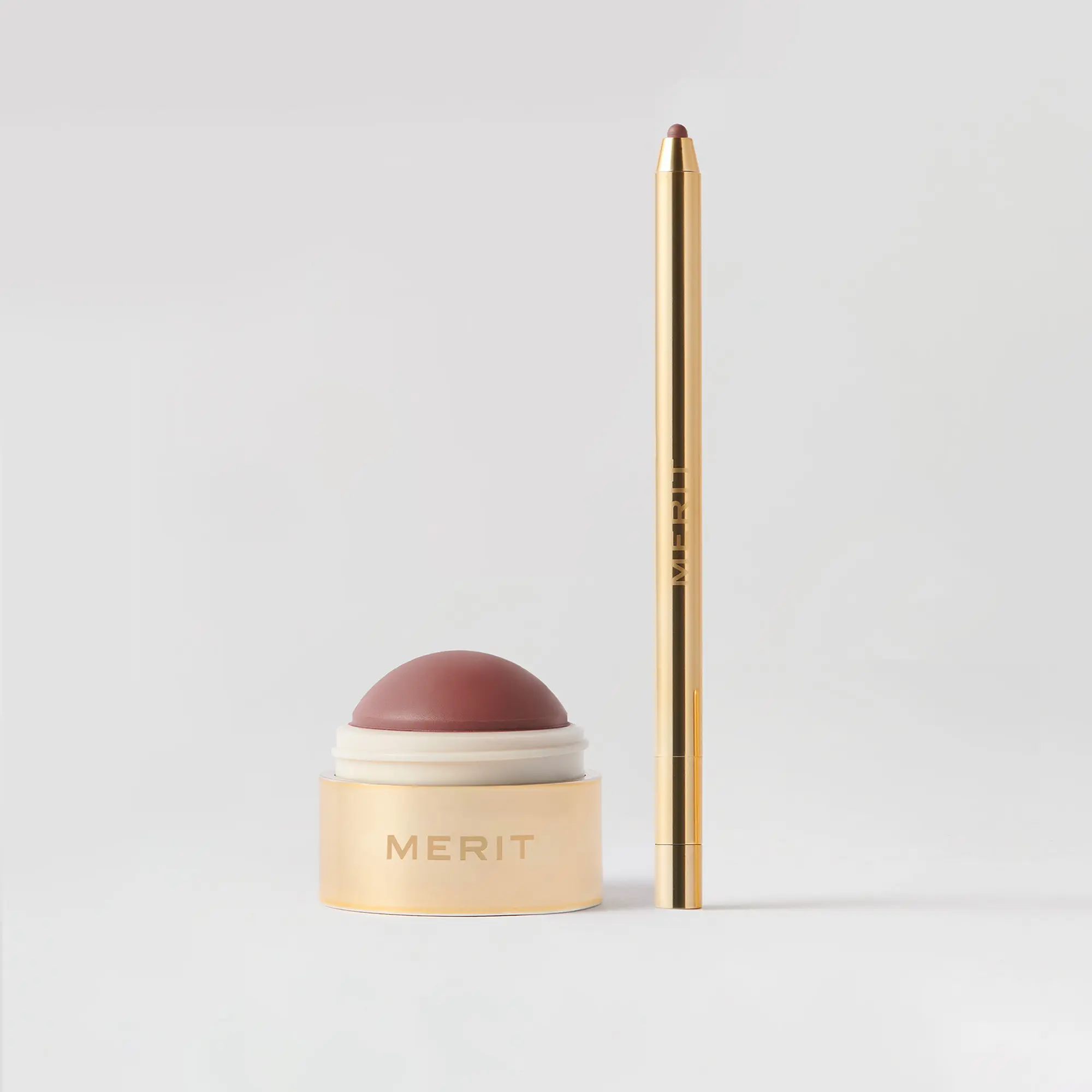 MERIT The Bespoke Duo - Best Selling Signature Lip Liner & Flush Balm Blush in Shade Bespoke MERIT The Bespoke Duo - Best Selling Signature Lip Liner & Flush Balm Blush in Shade Bespoke