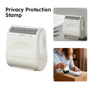 4-PACK(or 2-PACK) Privacy Protection Security Roller Stamp 100m Long-Lasting Roll Address & Billing Info Blocker for Home Office Mailing Essentials