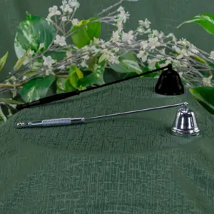 Down to Earth Candle Snuffer Steel Silver