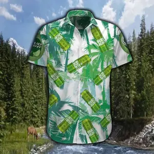 BL green leaf Unisex Hawaiian Summer Shirts