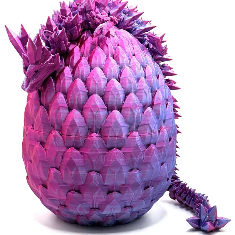 Crystal Dragon Egg w/ medium size dragon