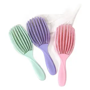 Hair Brush & Octopus Comb Set, 2-Piece Scalp Massage Hairbrush & Shower Bath Brush Set, Salon Hair Care Tool, Hair Styling Comb, Detangling Hair Brush