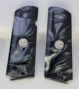 1911 Black Pearl Acrylic Panels with Silver 250th Anniversary Medallions