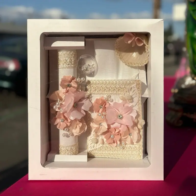 Baptism Candle Set- Set De Bautismo