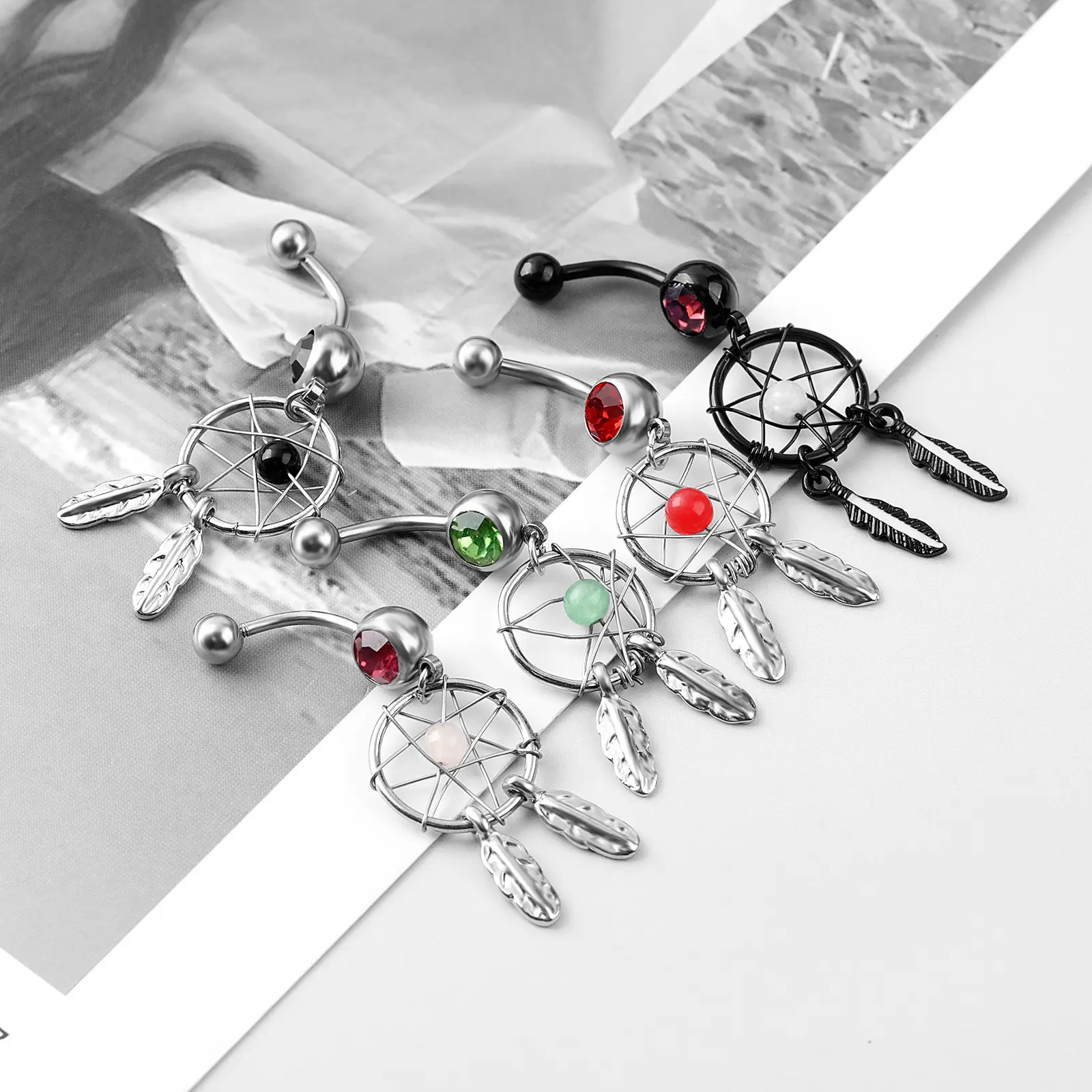 Fashion Dream Chaser Navel Ring Navel Button Piercing Accessories with ...