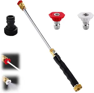 Jet Nozzle Power Washer for Garden Hose, Includes2 High-Pressure Nozzles and Quick Connectors | Hydro Jet High Pressure Washer Tools for Car Wash,Patio, Driveway & Outdoor Cleaning