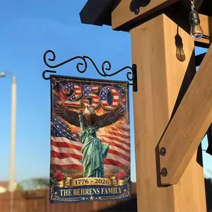 USA 250th Anniversary Garden Flag _ Personalized Patriotic Eagle Decor _ Weather-Resistant Double Sided Fabric _ Commemorative Gift for Family Home