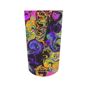 Amputee Sock"Abstract Deep Blues and Golds V1", Prosthetic Limb Sock, 3ply Stump Sock