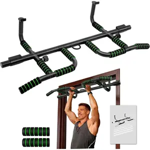 Upgrade Pull Up Bar for Doorway with  Grip, Upto 440 Lbs Capacity No Screws Pullup Bar for  Gym Indoor Exercise Strength , Authorized Under