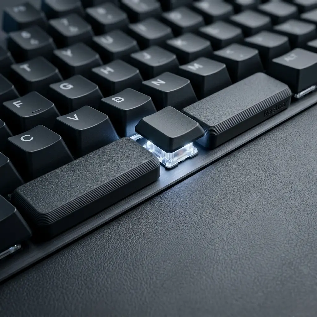Keyboard Thumb Rest & Spacebar Replacement for PC Gaming – Ergonomic FPS Gaming Accessory Reduces Accidental Spacebar Presses – Comfortable Thumb Support for Mechanical Keyboards